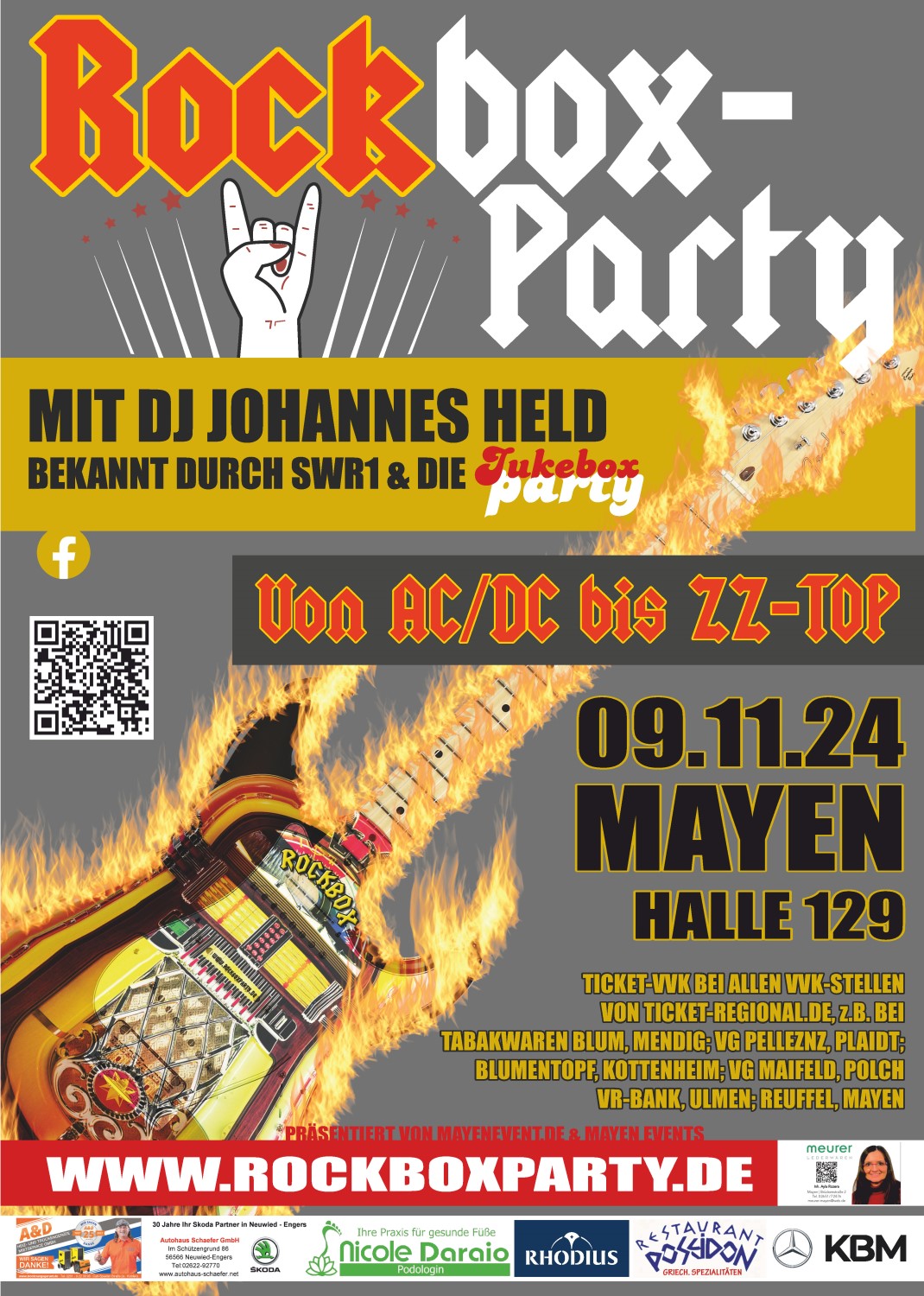 Rockboxparty in Mayen, Plakat